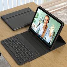 TenYide Estuche protector magnético compatible con iPad, admite el uso de teclado Bluetooth, puede fijarse firmemente al teclado, opción de color negro - Negro - Ver 2