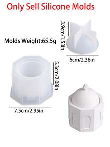 Khuôn cốc nến bằng silicon, cốc nến nhà thờ Santorini tự làm, khuôn cốc nến bằng đá hương liệu và sáp - khuôn - Xem 2
