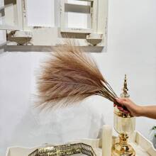 Paquete de 15 piezas o 6 piezas de Hierba de Pampa falsa, flores artificiales esponjosas de estilo Boho para decoración de florero, estilo Ins, decoración moderna del hogar, decoración de boda