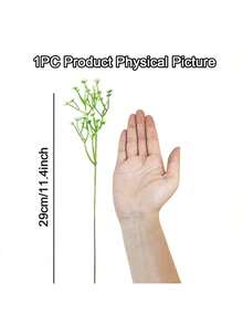 6 件满天星仿真花假满天星花人造散装白色满天星花束逼真仿真花适用于婚礼插花派对家居装饰