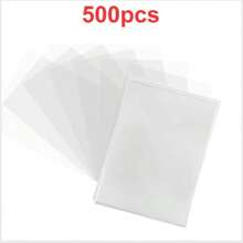 100 piezas de funda transparente para cartas de juego, protector claro para tarjetas de colección de , funda para juegos de mesa, carpeta de intercambio de tarjetas de identificación, estuche de fotos - Multicolor - Ver 12
