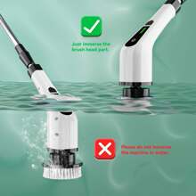 Electric Spin Scrubber, Cordless Motorized Cleaning Brush And Seven Interchangeable Brush Heads, Handheld Power Shower Scrubber Cordless, Suitable For Wall, Floor, Tile, Bathtub, Kitchen, Bathroom
