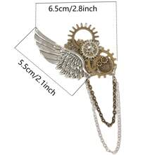 Broche gótico steampunk con temática LGBTQ+, accesorios de cosplay Lolita LGBTQ+ para mujer y uso escolar