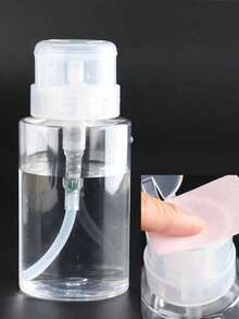透明塑料指甲油卸除劑壓泵式分裝瓶，可重複填充空液體儲存容器，附翻蓋，便攜旅行尺寸，適用於美甲護理、卸妝、居家DIY及美甲沙龍用品，女性聖誕禮物首選 - 彩色 - 查看 6
