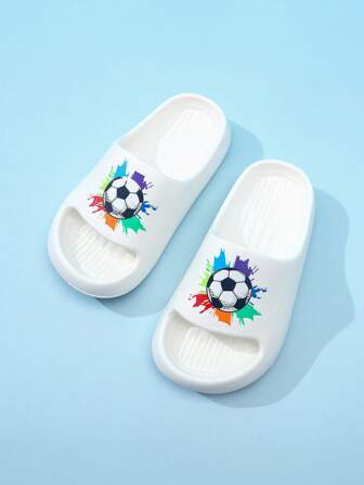 儿童泡沫拖鞋EVA轻便防滑软底可爱中大童居家休闲速干足球运动一脚蹬简约纯色厚底男童女童沙滩凉鞋