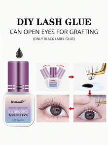 睫毛延长胶 1s 睫毛延长胶 5ml – 快干，强力定型，低烟睫毛粘合剂，可使用 6-8 周 睫毛延长胶，睫毛胶