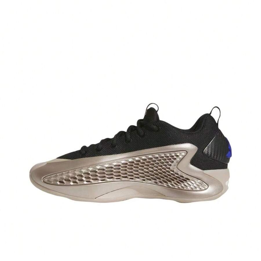 Adidas A.E. 1 Low "Champagne" Comfortable And Versatile, Non-Slip And Wear-Resistant, Low-Top Basketball Shoes, Gold-Black For Men - Gold Black - View 1