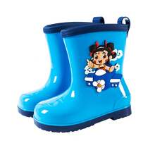 Kid's Rain Boots - Red - View 6