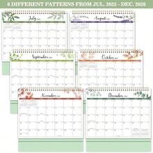 2025-2026 Desk Calendar - July 2025 To December 2026,  Standing Flip Desktop Calendar 2025-2026,  10" X 8. 3",  Small Desk Calendar With Thick Paper,  2025-2026 Calendar With Strong Twin-Wire - 彩色 - 查看 5