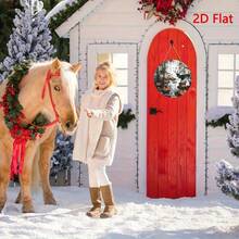 2D Flat - 2D Flat, 2D Flat Print, Not 3D, 2D Flat Horror Pendant, Halloween Wooden Wall Decor 8.0 Inch Round, Displays Deer, Bats And Jack O' Lantern Design, Suitable For Living Room, Bedroom And Outdoor Use Perfect Horror Gift And Halloween Decorations - Multicolor - View 9