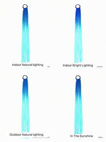 Synthetic Rubber Band Twist Braid Ponytail Colored For Girls Kids Crochet Hair Elastic Rope Hair Accessories Afro Hair 1pc - Multicolor - View 9