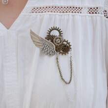Broche gótico steampunk con temática LGBTQ+, accesorios de cosplay Lolita LGBTQ+ para mujer y uso escolar