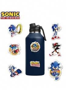 Sega 50pcs  Officially Licensed Series Stickers Miles Prower Amy Rose The Echidna Computer Mug Luggage Decoration Stickers Halloween Christmas Birthday Best Gift Mom And Friend Anniversary Gifts - Multicolor - View 7