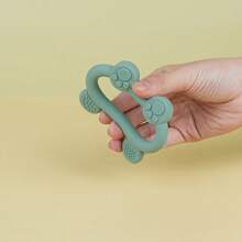 硅胶婴儿牙胶，3D凸点按摩出牙棒，6个月以上咀嚼玩具，0-6个月防吞咽抓握设计出牙玩具，易于清洁，持久柔软，适合牙龈