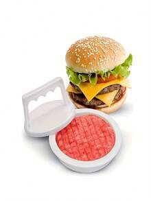 1pc Burger Press Multifunctional Meat Press Plastic Hamburger Press Meat Cake Mold Kitchen Tools Manual