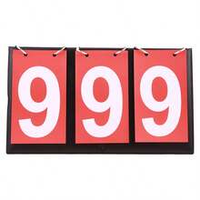 2-Digit Scoring Board, 3-Digit Basketball Scoreboard, 4-Digit Ping Pong Flip Score Board, Portable Tabletop Flip Scoreboard For Various Sports - Multicolor - View 10