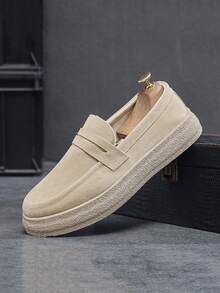 Giày lười vải canvas thường ngày cho nam, giày lười cổ thấp thoải mái, đa năng cho mọi mùa, giày lười đế mềm kiểu dáng cổ điển, giày lười thể thao thường ngày cho nam phong cách mùa thu sang trọng - Nhiều màu - Xem 10