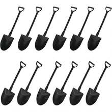 16/48 Pcs Halloween Cupcake Decorations, Gravestone Graveyard Cupcake Toppers, Novelty Mini Shovels, Suitable For Day Of The Dead Party, Birthday Party Decorations - Multicolor - View 5
