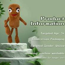New Tung Tung Saur Plush Italian Brainrot Tralalero Tralala And Shinpanzinni Bananini Cappuccino Plush Toys,Toys For Kids On Parties, Holidays, Birthdays,Fidget Toys,Weird Stuff,Stuffed Animals - 木棍人 - 查看 6