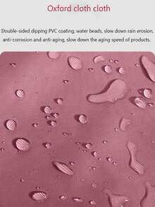 烧烤罩户外防尘防水韦伯重型烧烤罩防雨户外烧烤罩圆形 - 黑色 - 查看 6