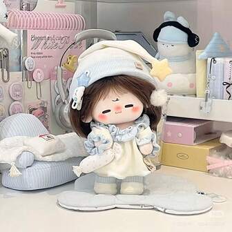 20厘米甜梦娃娃衣服套装，春日娃娃装，睡衣服装可换娃娃配件，可爱娃娃礼物（不含娃娃）