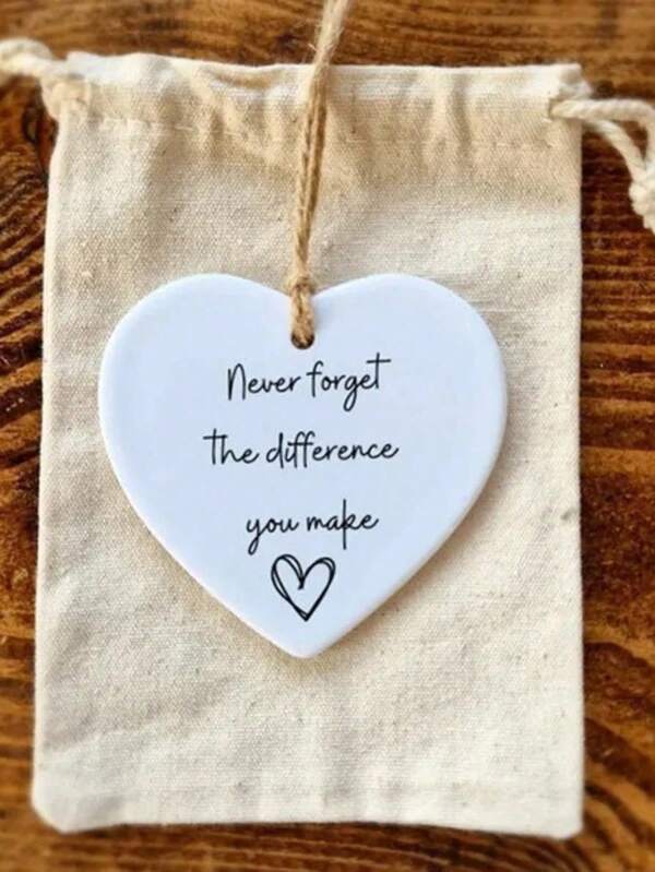 1pc Acrylic Pendant Decorations Thank You Gift, Never Forget The Difference You Have Made, Midwife Gift, Friend Gift, Scene Decoration, Room Decoration, Home Decoration, Window Decoration Pendant, Holiday Party Decoration Car Pendant