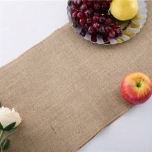 Natürliches Juteband-Tischläufer-Rolle aus Sackleinen 12-35cm 200cm Läufer für rustikale Bauernhaus-Heimdekoration, Blumenstrauß-Verpackung