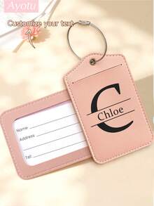 Ayotu Customized Luggage Tags With Letter Names, Travel Cruise Suitcase Label Nameplates, Backpack, Handbag And Schoolbag Nameplate Identifiers, Personalized Card Holders, Travel ID Tags For Business ID Card Holders, Essential For Group Outings, Events, Company Reunion Trips, Business Leisure Customization, Bag Accessories, Birthday Keychains/Keychain Decorations, Treasures Suitable For Travel And Outings - Multicolor - View 13