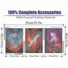 Summer Must-Have,2025 Best Sellerpchmcu 3 Pack Galaxy Diamond Painting Kits For Adults,5D Diamond Art Painting,DIY Full Drill Crystal Rhinestone Arts And Crafts,Gem Art Star Painting With Diamond Home Wall Decor 9.8x13.8 Inch - 蒲公英 - 查看 9