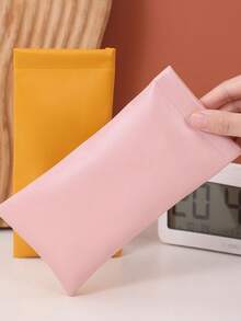 Bộ 4 túi đựng kính râm bằng da PU mềm, hộp đựng kính mắt dạng bóp tiện dụng, unisex, túi đựng kính bằng da PU, hộp đựng kính mắt tối giản màu trơn chống trầy xước, phụ kiện kính mắt, kính râm, kính đọc sách, kính cận, thích hợp cho thể thao ngoài trời, du lịch, đi học, đồ dùng cần thiết khi đi du lịch, túi du lịch, đồ dùng học tập và nghỉ lễ, kính râm nữ. - Nhiều màu - Xem 9