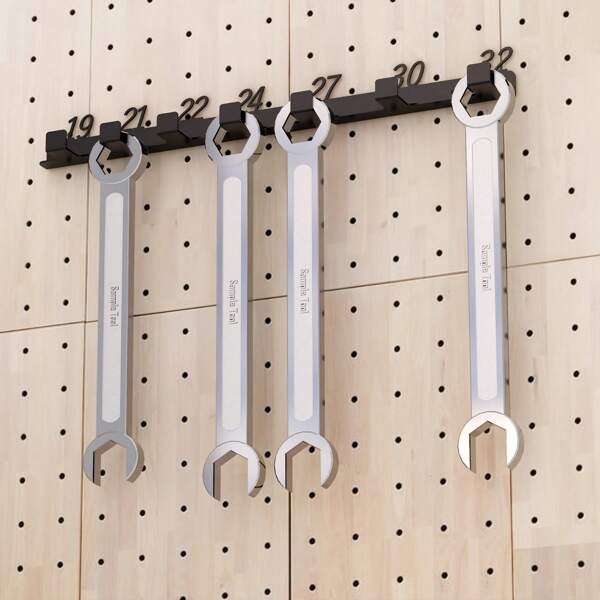 Organizador de pared para montaje de llaves de tubo, accesorios para exhibición y almacenamiento de herramientas