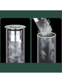 Anti Odor Core 304 Stainless Steel Bouncing Core Basin Sink Anti Clogging Floor Drain Net Toilet Sewer Press Filter Screen