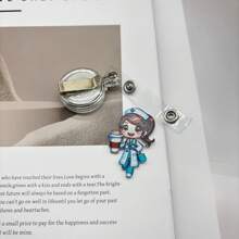 1 rolă retractabilă pentru insignă de identitate cu tematică de asistentă medicală, material acrilic durabil (PMMA), esențială pentru asistente medicale, medici, asistent medical autorizat și asistent medical practic, accesoriu pentru birou, cadou pentru prieteni și colegi