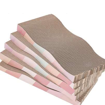 猫抓板 猫抓板 猫抓板 猫抓板 纸板猫抓板 适用于室内猫 可翻转 大号宽瓦楞纸 带猫薄荷