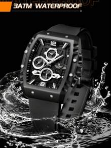 NAVIFORCE NAVIFORCE Multifunction Men's Wristwatches Silicone NFRM8025 Waterproof Sports Male Watches Casual Quartz Calendar Man Chronograph ,For Men, For Boyfriend, Birthday, Gifts, Climbing,Outdoor