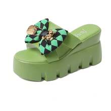 Women Home Slippers - 綠色 - 查看 11