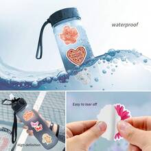 50 张女孩贴纸贴花剪贴簿、日记本、笔记本电脑、保险杠、滑板、水瓶、电脑、电话