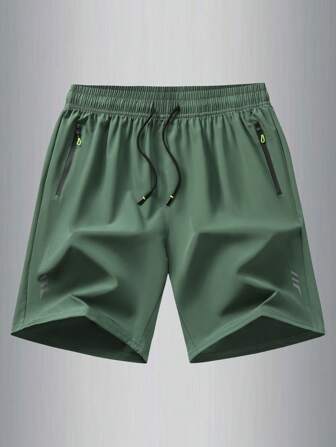 男友风男士丝滑冰丝短裤夏季运动户外跑步健身休闲短裤