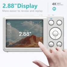 2.88 Inch HD Digital Camera 64 Million Pixels FHD Video Camcorder 18X Zoom Portable Vlogging Camera For Household And Beginners