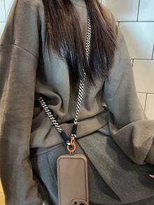 多功能手机挂绳项链带，男女通用斜挎手机支架绳，时尚创意设计，防掉落防丢失，带双挂钩，可挂相机、包 - 彩色 - 查看 2