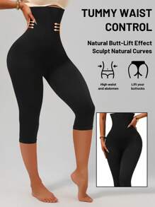 1 Stück Hochtaillierte formende Yoga-Hose mit Knocheneinlage in der Taille, Taillenformung und Po-Anhebung für Fitness-Workouts und den täglichen Gebrauch