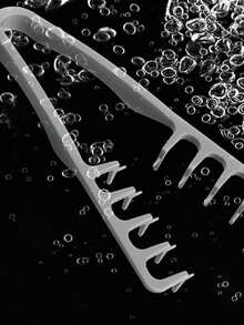 1pc Volumizing Wide-Tooth Hair Styling Comb - Fluffy Texture For Men, ABS Plastic With Textured Grip, Ideal For All Hair Types, Perfect For Home Use - Multicolor - View 3