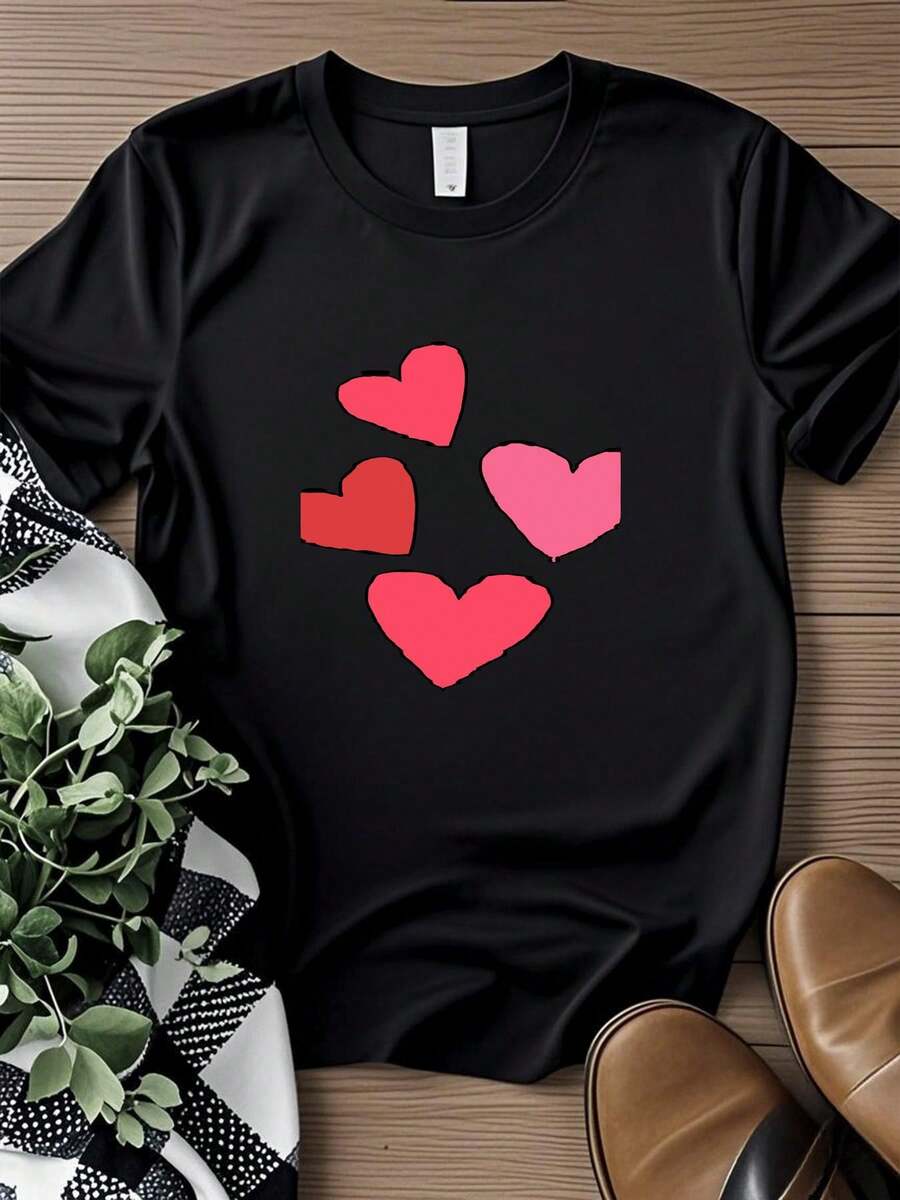 180g Pure Cotton Jaydes T Shirt Roticism Album For Fans Couples Matching Heart's Evvls Yen Underground Rap Comfortable For Women Casual Top For Everyday Wear Stretched Designer Clothes Homme Versatile Stylish Fashion Streetwear Soft Print Round Neck Short Sleeve Summer Breathable Slightly Graphic Unisex - 黑色 - 查看 1