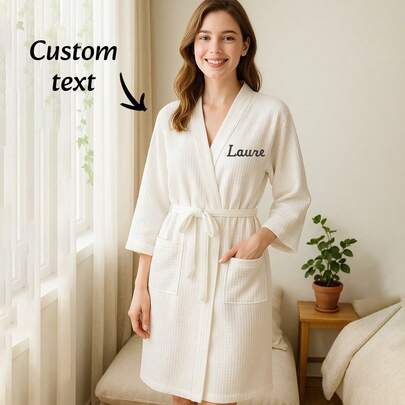 1 pièce Peignoir de bain personnalisé sur mesure pour le printemps/automne, costume de sauna fin pour femme, costume de vapeur absorbant et séchage rapide pour homme, pyjamas doux, absorbants et confortables avec poches et ceinture, multifonctionnel, réutilisable, raffiné, élégant, de haute qualité, coloré, moderne, personnalisé, unique, cadeau idéal pour lui, cadeau idéal pour elle, petit ami, papa, petite amie, maman, famille, amis, salle de thé, maison, jardin, bureau, pour les anniversaires, pour la Saint-Valentin, pour la fête des mères, pour les anniversaires, pour la fête des pères, pour la remise des diplômes, pour les mariages, pour le pendaison de crémaillère, serviettes de douche multifonctionnelles, réutilisables, raffinées, élégantes, de haute qualité, colorées, modernes, personnalisées, uniques, idéales pour lui, idéales pour elle, petit ami, papa, petite amie, maman, famille, amis, salle de thé, maison, jardin, bureau, pour les anniversaires, pour la Saint-Valentin, pour
