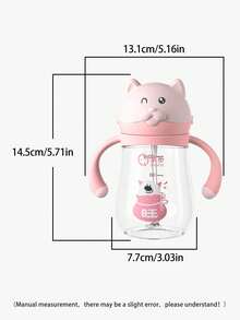 1个240毫升可爱卡通造型儿童水杯，萌趣婴儿训练杯，高品质防漏防摔材质，配有舒适手柄和重力球，适合6个月以上宝宝，居家、户外、幼儿园均可使用，节日礼物之选。 - 汪先生粉 - 查看 8