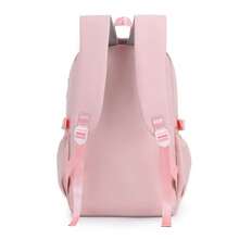 Multineos Comercial Large Capacity School Backpack For Female Student Waterproof Nylon - Pink - View 3