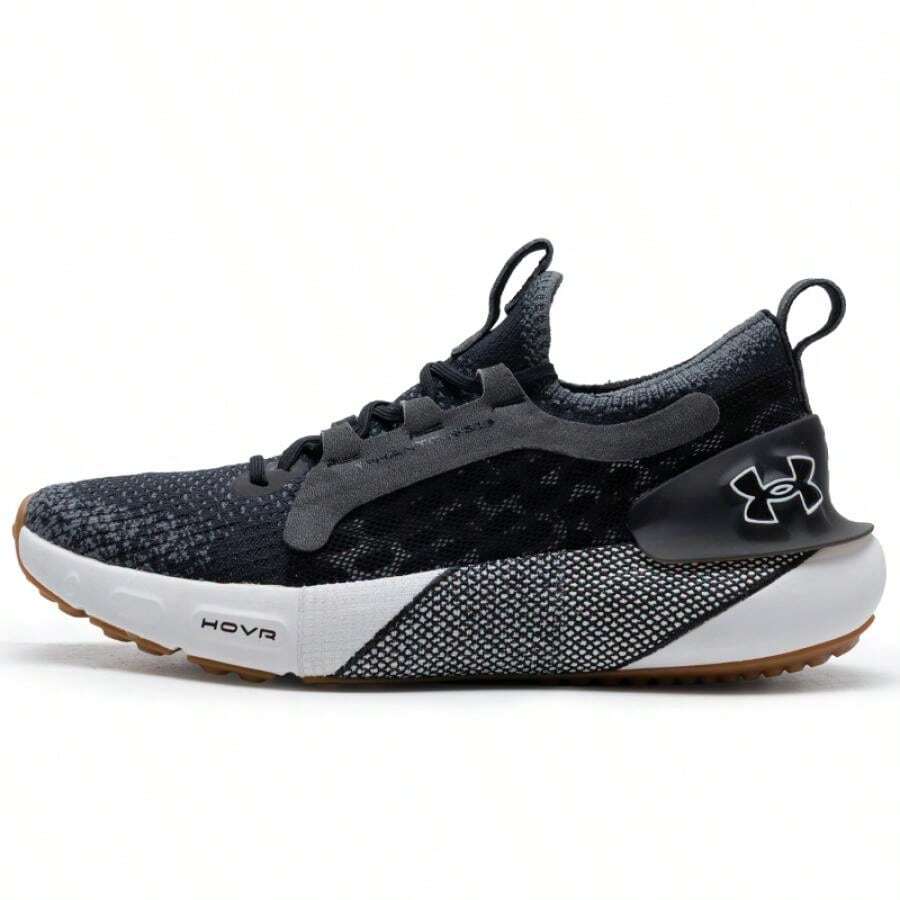 Under Armour HOVR Phantom 3 SE ELVTE 女款轻便透气跑步鞋，适合日常健身和慢跑，款式 3026648 - 黑色/灰色 - 查看 1