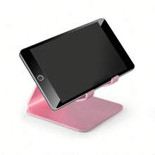 1pc Pink Aluminum Alloy Slouchy Desk Mount Holder Stand For Phones & Tablets Compatible With IPhone, Android Phone, Gift For Birthday, Family, Friends Phone Holder, Phone Stand, Phone Accessories