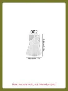 1 PIEZA Molde de silicona de calabaza y fantasma DIY, molde creativo para velas de aromaterapia de Halloween, decoración y ornamento del hogar, molde de artesanía para manualidades, molde de fundición de resina epoxi - Blanco - Ver 12