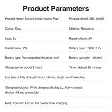 Hailicare Wireless Neck Heating Pad, Vibration Massage, Used For Neck And Shoulder Discomfort, Neck Heater, Portable Neck Massage, Good Gift For Autumn And Winter Seasons, Christmas Gifts, Birthday Gifts